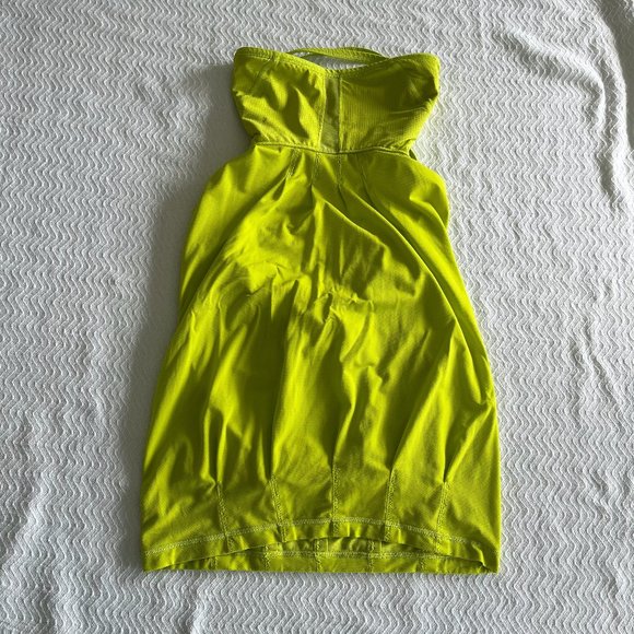 Lululemon workout neon strappy open back tank top tube top - Picture 1 of 13